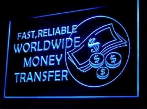World Wide Money Transfer LED Neon Sign